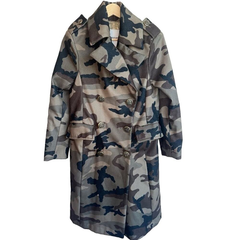 History Repeats military style jacket. Great gold details. Size 40 Made In Italy